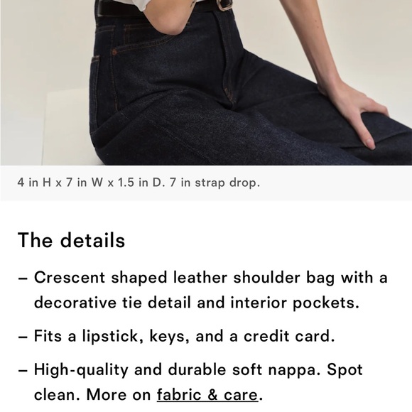 Reformation Cream Hobo Bag - Picture 7 of 7